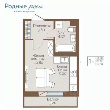 1-к кв. Пермский край, Пермский муниципальный округ, с. Фролы ул. ...