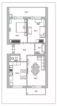 3-к кв. Ленинградская область, Ломоносовский район, Низинское с/пос, ...
