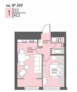 1-к кв. Нижегородская область, Нижний Новгород Спортивный мкр, ...