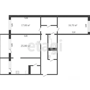 3-к кв. Ханты-Мансийский АО, Сургут Быстринская ул., 20/1 (106.4 м)