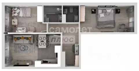 3-к кв. Липецкая область, Липецк ул. Перова, 2Д (61.6 м)