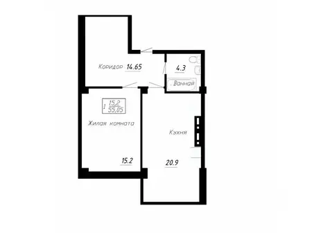 1-к кв. Ставропольский край, Ессентуки  (55.05 м)