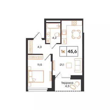 1-к кв. Свердловская область, Нижний Тагил 1-й кв-л, Александровский ...