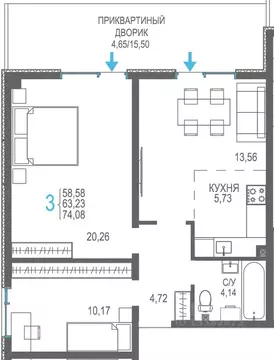 3-к кв. Крым, Сакский район, Лесновское с/пос, с. Прибрежное Розовое ...