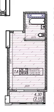 1-к кв. Приморский край, Владивосток Станционная ул., 11А (28.9 м)