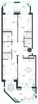 3-к кв. Тульская область, Тула  (158.49 м)