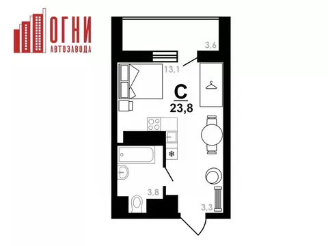 Студия Нижегородская область, Нижний Новгород Коломенская ул., 8к4 ...