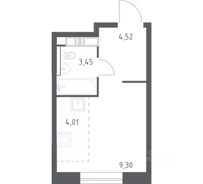 Студия Москва Сосенское поселение, просп. Куприна, 40к6 (20.8 м)