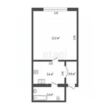 Комната Тюменская область, Тюмень Олимпийская ул., 25 (20.0 м)