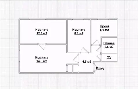 3-к кв. Самарская область, Новокуйбышевск пос. Гранный, ул. Гранная, ...