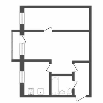 2-комнатная квартира: Тюмень, улица Карла Маркса, 127 (40.5 м)