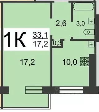 1-к кв. Нижегородская область, Нижний Новгород Мончегорский мкр, ул. ...