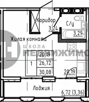 Студия Санкт-Петербург Алтайская ул., 39 (30.08 м)