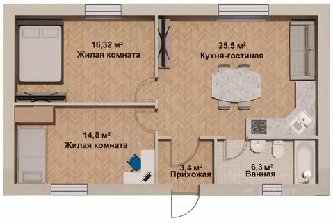 Дом в Челябинская область, Красноармейский муниципальный округ, пос. ...