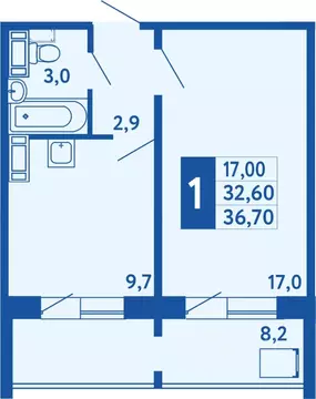 1-к кв. Башкортостан, Уфа Дема жилрайон, Новая Дема жилой комплекс ...