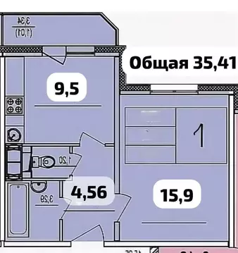 1-к кв. Московская область, Домодедово Южный мкр, ул. Курыжова, 9 ...