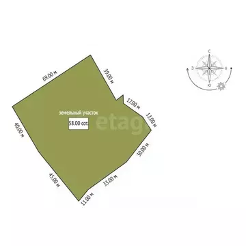 Участок в Амурская область, с. Тамбовка ул. Ленинская (58.0 сот.)