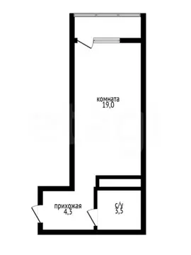 Квартира-студия: Краснодар, улица им. Героя Яцкова И.В., 1/10 (26.8 м)