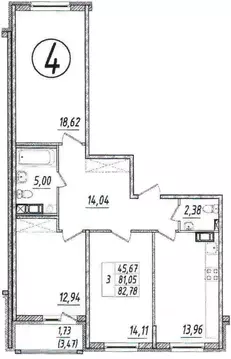 3-к кв. Ленинградская область, Всеволожский район, Кузьмоловский пгт ...