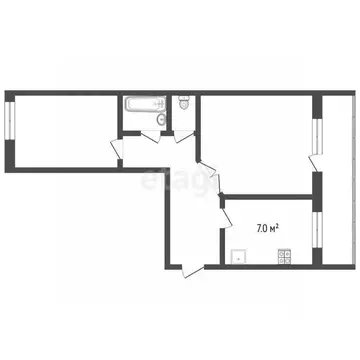 2-к кв. Орловская область, с. Знаменское ул. Мира, 3 (47.9 м)