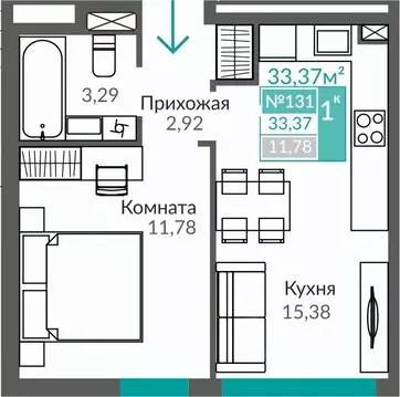 1-к кв. Крым, Симферополь Крымская роза мкр, Акация жилой комплекс ...