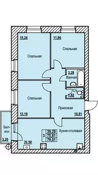 3-к кв. Ярославская область, Ярославль Северный жилрайон, 9-й мкр,  ...