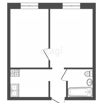 2-к кв. Татарстан, Набережные Челны ул. Нариманова, 40 (40.0 м)