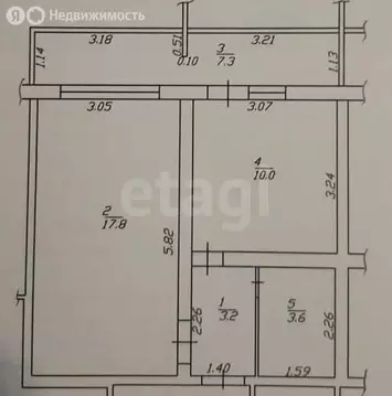 1-комнатная квартира: Анапа, Владимирская улица, 140 (34.6 м)