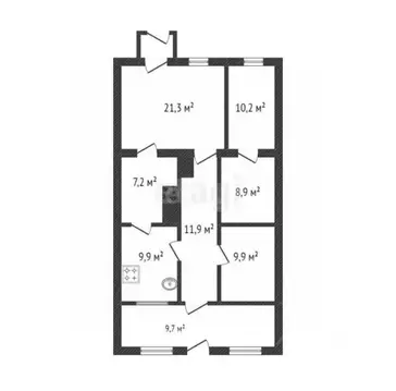 3-к кв. Белгородская область, Вейделевский район, с. Белый Колодезь ...