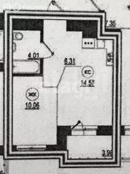 1-комнатная квартира: Иркутск, улица Пискунова, 134 (35.1 м)