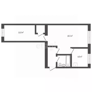 2-к кв. Вологодская область, Череповец ул. Ломоносова, 8А (42.5 м)