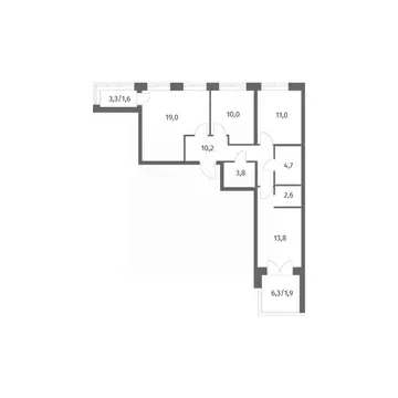 3-к кв. Ленинградская область, Ломоносовский район, Аннинское ...