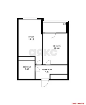 1-комнатная квартира: Краснодар, микрорайон имени Петра Метальникова, ...