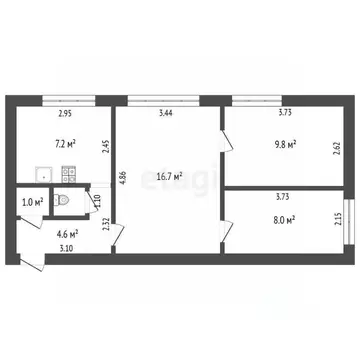 3-к кв. Калининградская область, Калининград ул. Александра Невского, ...