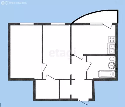 2-комнатная квартира: Иркутск, Дальневосточная улица, 108 (63.5 м)