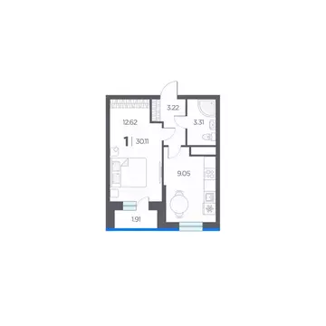 1-к кв. Рязанская область, Рязанский район, Дядьковское с/пос, с. ...