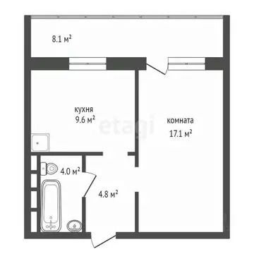1-к кв. Красноярский край, Красноярск Николаевка мкр, ул. 2-я ...