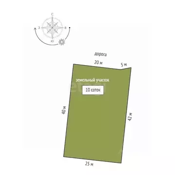 Участок в Тюменская область, Тюменский муниципальный округ, д. ...