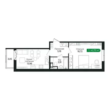 1-к кв. Ленинградская область, Сертолово Всеволожский район, ...