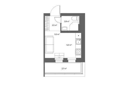 Студия Ленинградская область, Всеволожский район, д. Новое Девяткино ...