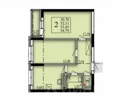 2-к кв. Башкортостан, Уфа Затон-Восточный жилрайон, Паруса жилой ...