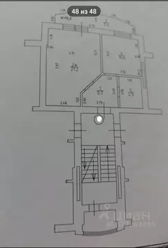 1-к кв. Калининградская область, Калининград ул. Глазунова, 7Б (44.8 ...