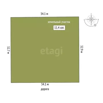 Участок в Кострома, улица Героев (11.43 м)