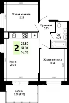 2-к кв. Краснодарский край, Анапа муниципальный округ, Нижняя ...