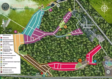 Участок в Ленинградская область, Всеволожский район, Заневское ...