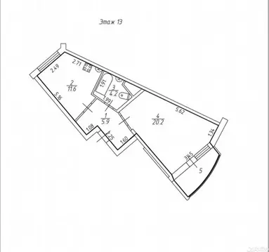 1-к кв. Ставропольский край, Ставрополь просп. Кулакова, 71 (46.0 м)