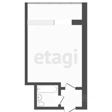 1-к кв. Тюменская область, Тюмень ул. Республики, 239 (20.8 м)