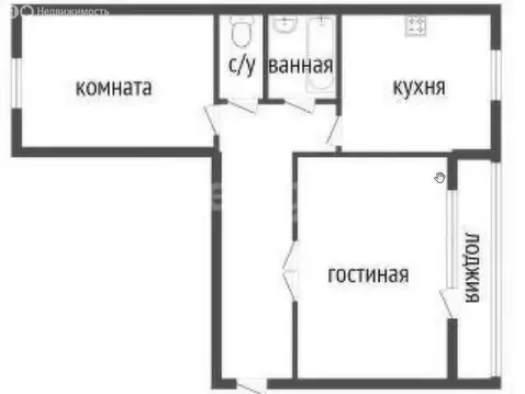 2-комнатная квартира: Курган, жилой район Заозёрный, микрорайон 6А, ...