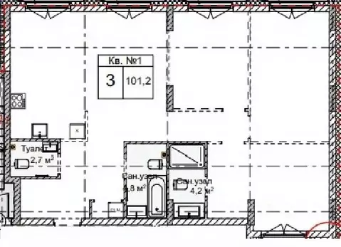 3-к кв. Нижегородская область, Нижний Новгород Огни Започаинья жилой ...