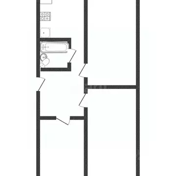 3-к кв. Смоленская область, Смоленск ул. Щорса, 2 (61.7 м)